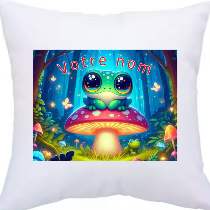 Housse coussin_grenouille Housses de coussin 40 x 40 cm personnalisée